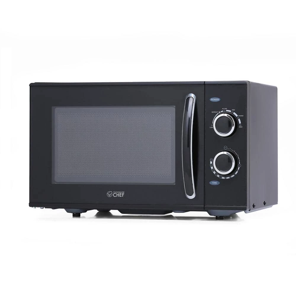 Commercial CHEF 0.9 cu. ft. Countertop Microwave Black