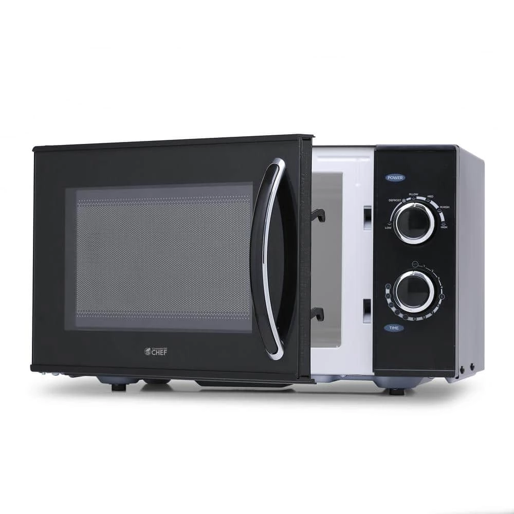 Commercial CHEF 0.9 cu. ft. Countertop Microwave Black - Image 2