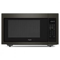 Whirlpool 1.6 cu. ft. Countertop Microwave in Fingerprint Resistant Black Stainless with 1,200-Watt Cooking Power
