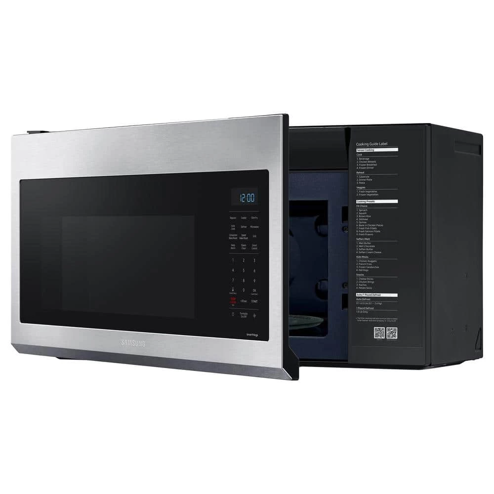 Samsung 30 in. 1.7 cu. ft. Over the Range Convection Microwave in Fingerprint Resistant Stainless Steel - Image 6