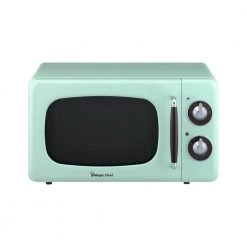 Magic Chef Retro 0.7 cu. ft. Countertop Microwave in Mint Green