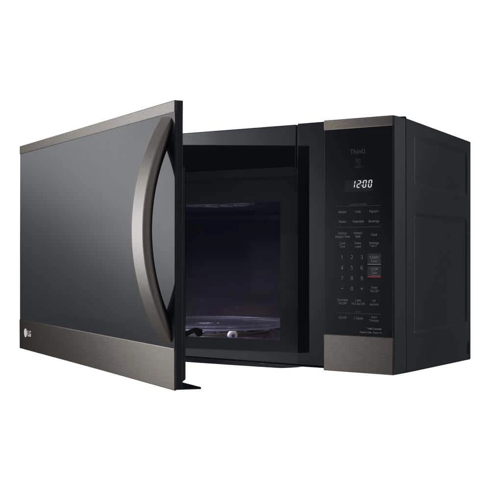 LG Electronics 1.8 cu. ft. Smart Over the Range Microwave Oven with EasyClean in PrintProof Black Stainless Steel - Image 3