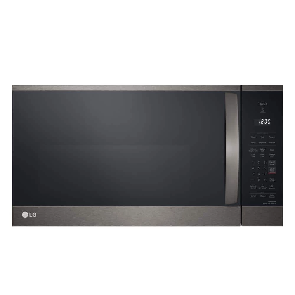 LG Electronics 1.8 cu. ft. Smart Over the Range Microwave Oven with EasyClean in PrintProof Black Stainless Steel
