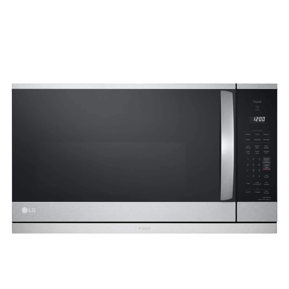 LG Electronics 2.1 cu. ft. 30 in. Width PrintProof Stainless Steel 1,050-Watt Smart Over-the-Range Microwave Oven with ExtendaVent 2.0