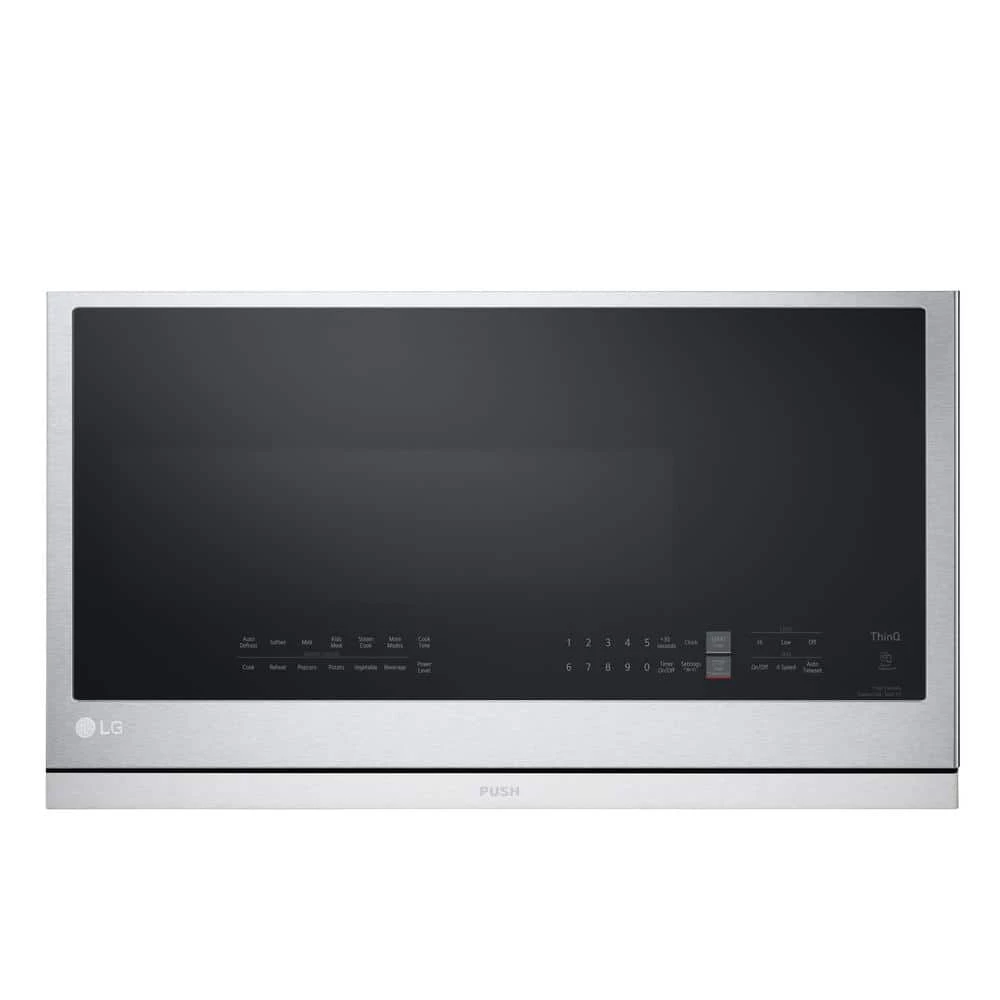 LG Electronics 2.1 cu. ft. 30 in. Width PrintProof Stainless Steel 1,050-Watt Smart Over-the-Range Microwave Oven with ExtendaVent 2.0