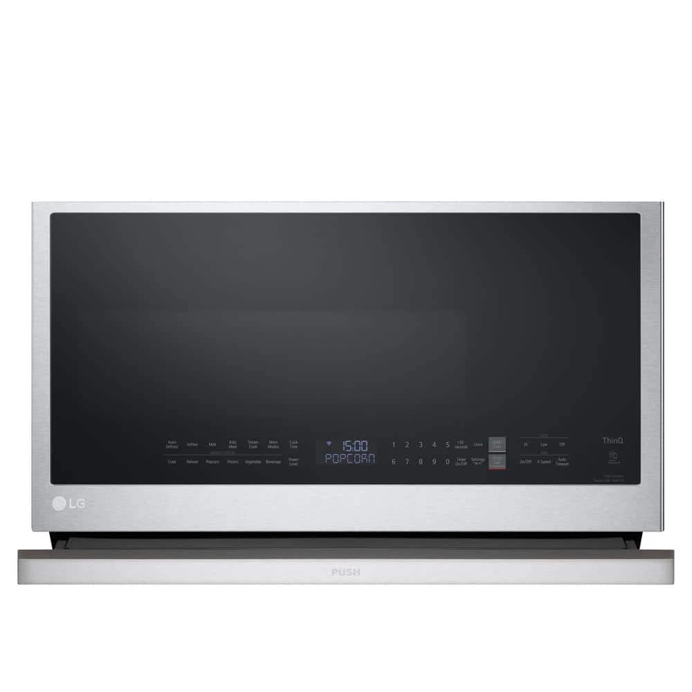 LG Electronics 2.1 cu. ft. 30 in. Width PrintProof Stainless Steel 1,050-Watt Smart Over-the-Range Microwave Oven with ExtendaVent 2.0 - Image 7