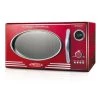 Nostalgia 0.9 cu. ft. 800 Watt Retro Microwave Oven, Retro Red