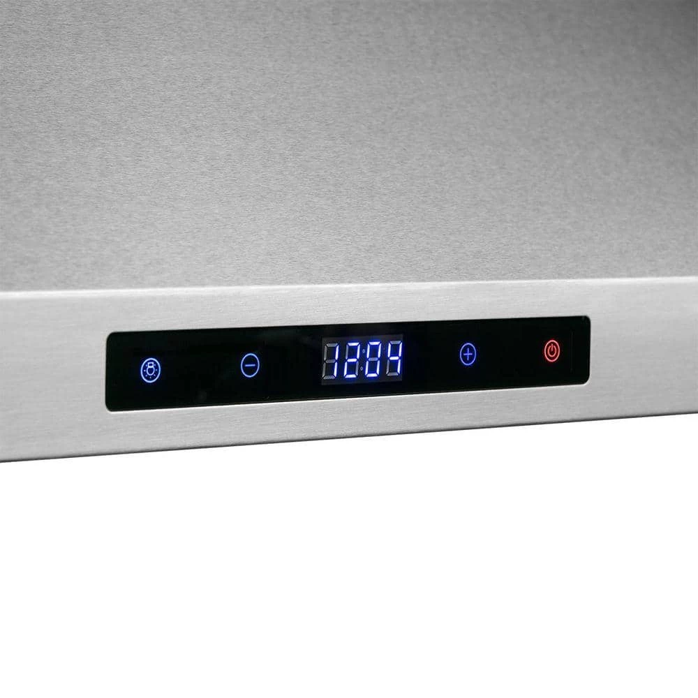 AKDY 30 in. Convertible Kitchen Island Mount Range Hood in Stainless Steel with Touch Control and Carbon Filter - Image 7