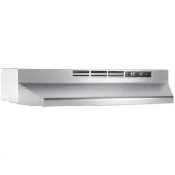 Broan-NuTone RL6200 Series 30 in. Ductless Under Cabinet Range Hood with Light in Stainless Steel