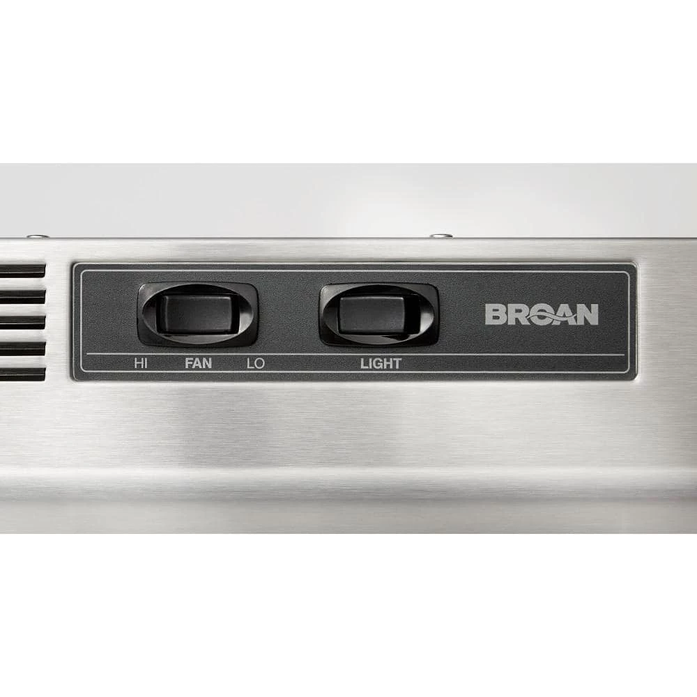 Broan-NuTone RL6200 Series 30 in. Ductless Under Cabinet Range Hood with Light in Stainless Steel - Image 4
