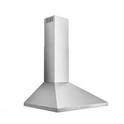 Broan-NuTone BWP2 30 in. 450 Max Blower CFM Convertible Wall-Mount Pyramidal Chimney Range Hood with Light in Stainless Steel