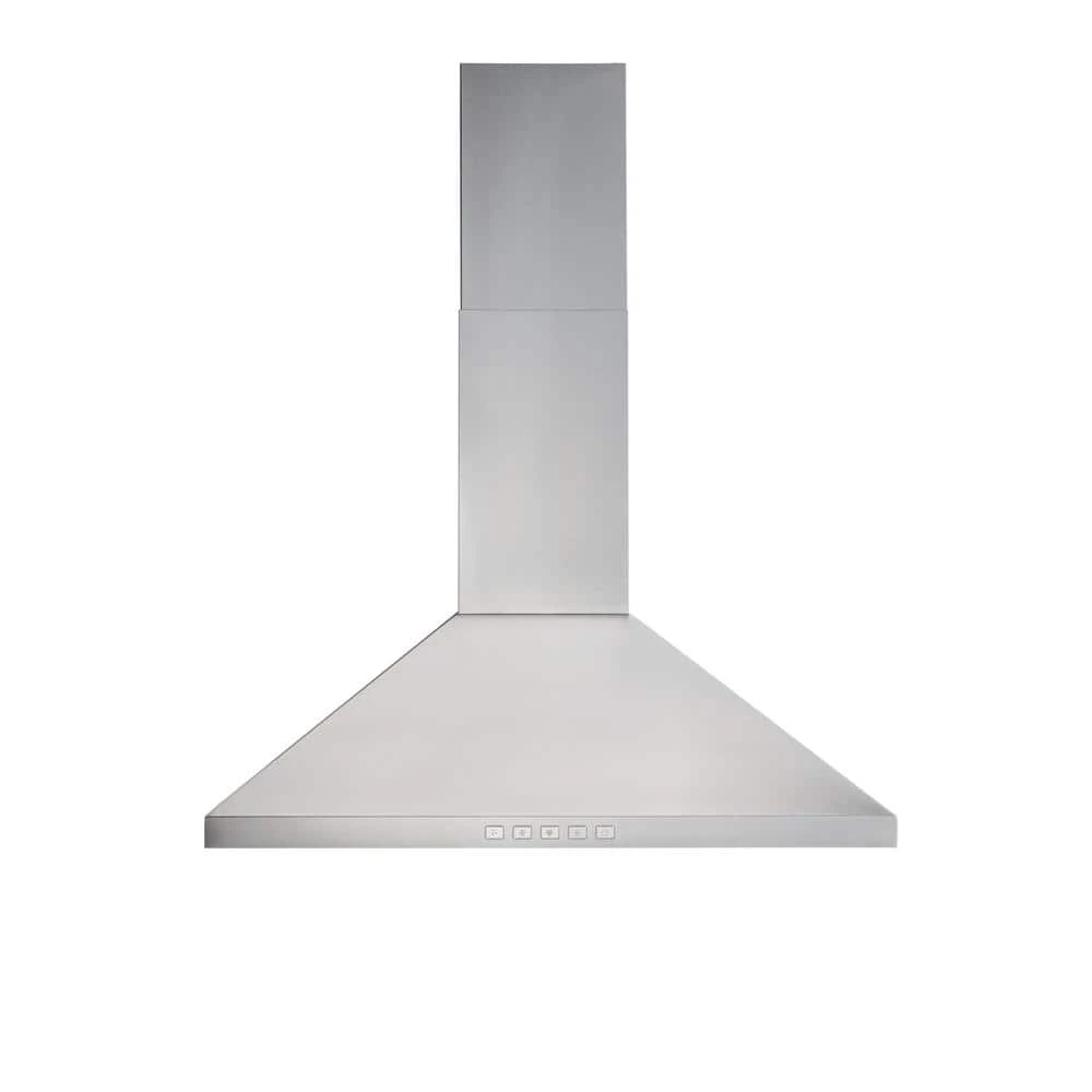 Broan-NuTone BWP2 30 in. 450 Max Blower CFM Convertible Wall-Mount Pyramidal Chimney Range Hood with Light in Stainless Steel - Image 6