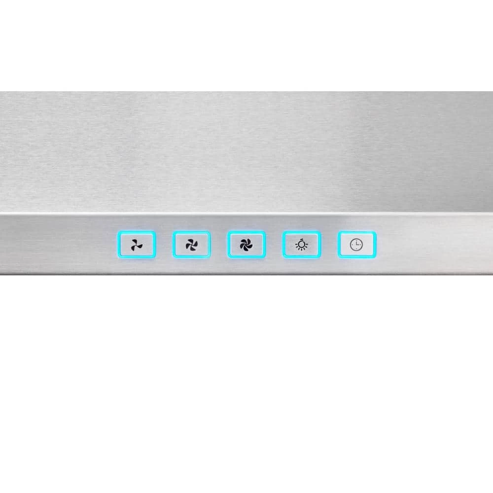 Broan-NuTone BWP2 30 in. 450 Max Blower CFM Convertible Wall-Mount Pyramidal Chimney Range Hood with Light in Stainless Steel - Image 4