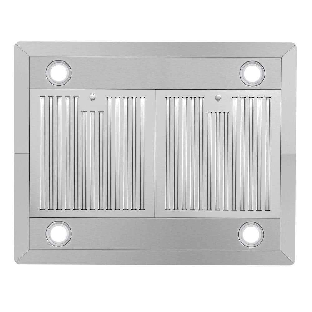 Cosmo 30 in. 380 CFM Ducted Island Range Hood with LED Lighting in Stainless Steel - Image 5