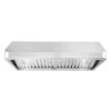 Cosmo 36 in. Ducted Under Cabinet Range Hood in Stainless Steel with Push Button Controls, LED Lighting and Permanent Filters