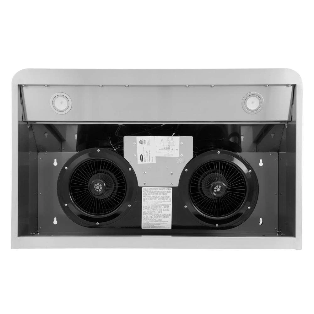 Cosmo 36 in. Ducted Under Cabinet Range Hood in Stainless Steel with Touch Display, LED Lighting and Permanent Filters - Image 7