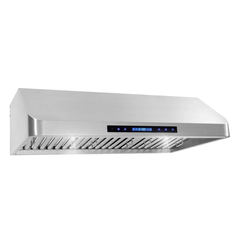 Cosmo 36 in. Ducted Under Cabinet Range Hood in Stainless Steel with Touch Display, LED Lighting and Permanent Filters - Image 2