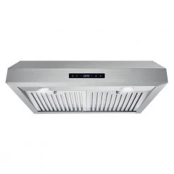 Cosmo 30 in. Ducted Under Cabinet Range Hood in Stainless Steel with Touch Display and Permanent Filters