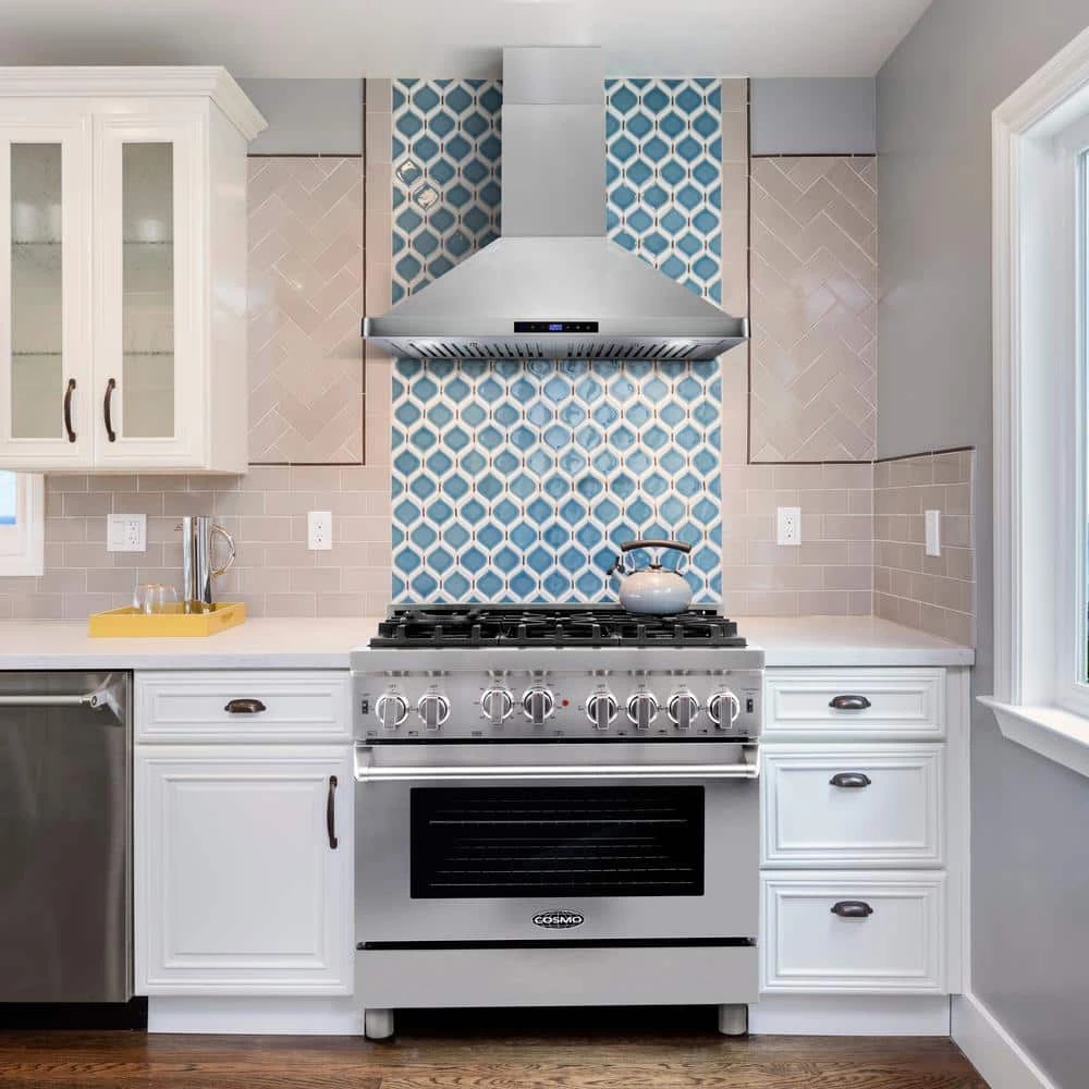 Cosmo 30 in. Ducted Range Hood in Stainless Steel with Touch Controls, LED Lighting and Permanent Filters - Image 2