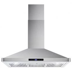 Cosmo 36 in. Ducted Wall Mount Range Hood in Stainless Steel with Touch Controls, LED Lighting and Permanent Filters