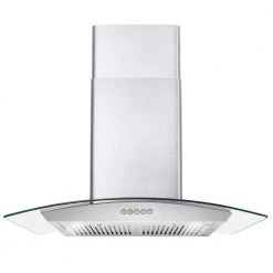 Cosmo 30 in. Ducted Wall Mount Range Hood in Stainless Steel with LED Lighting and Permanent Filters