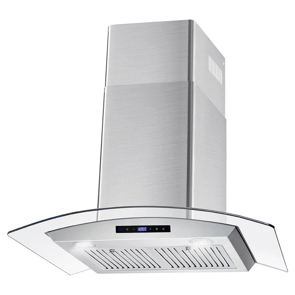 Cosmo 30 in. Ducted Wall Mount Range Hood in Stainless Steel with Touch Controls, LED Lighting and Permanent Filters - Image 3