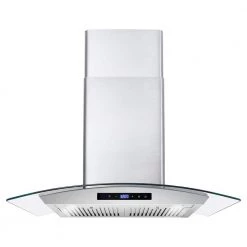 Cosmo 30 in. Ducted Wall Mount Range Hood in Stainless Steel with Touch Controls, LED Lighting and Permanent Filters