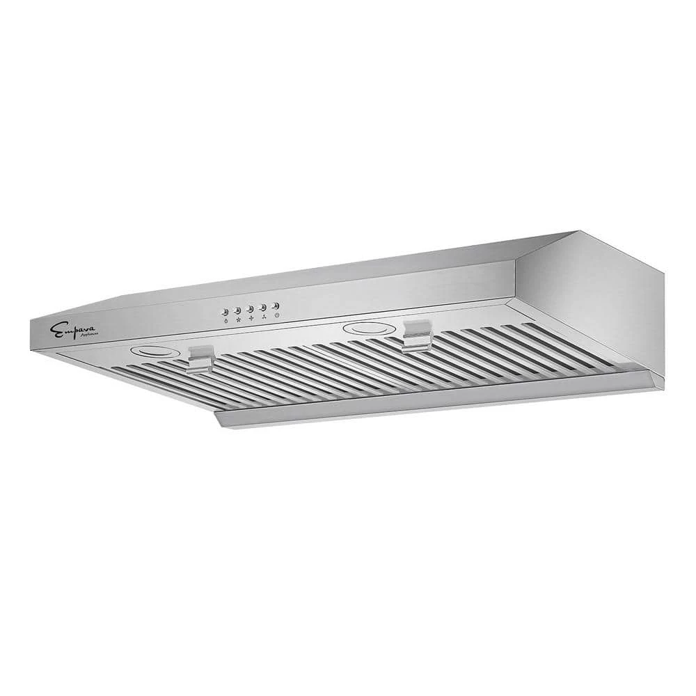 Empava 30 in. 400 CFM Ultra Slim Ducted Kitchen Under Cabinet Range Hood with Light in Stainless Steel - Image 2