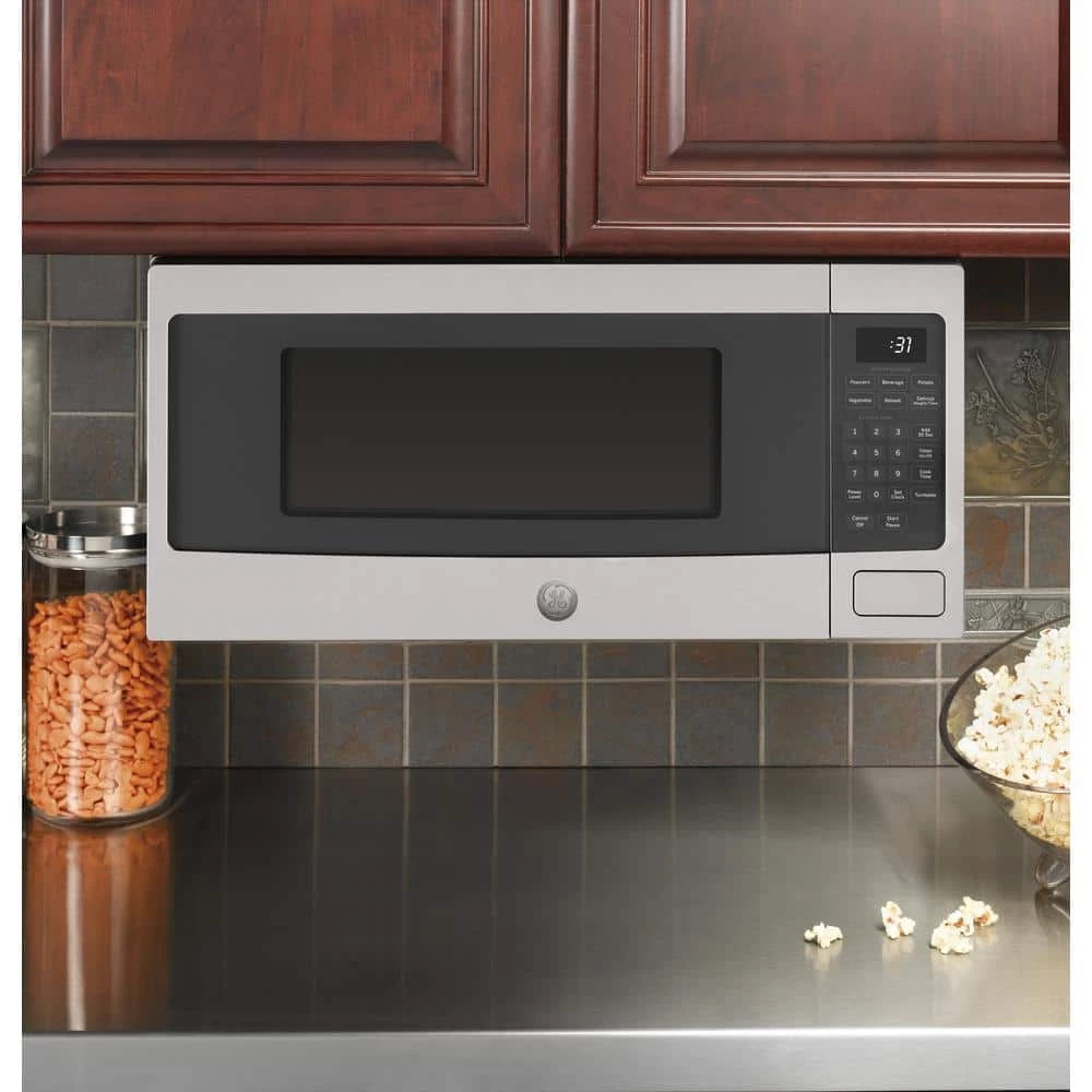 GE Profile Profile 1.1 cu. ft. Countertop Microwave in Stainless Steel with Sensor Cooking - Image 5