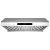 HAUSLANE 30 in. Ducted Under Cabinet Range Hood with Powerful Suction Baffle Filters LED in Stainless Steel