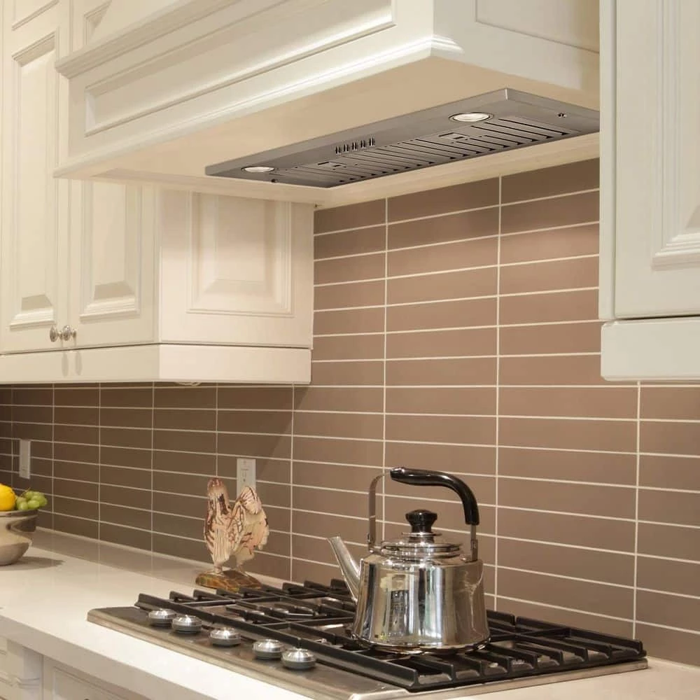 Home Beyond 36 in. 600 CFM Insert/Built-in Range Hood with Baffle Filters LED Lights 3-Speed Control in Stainless Steel - Image 4