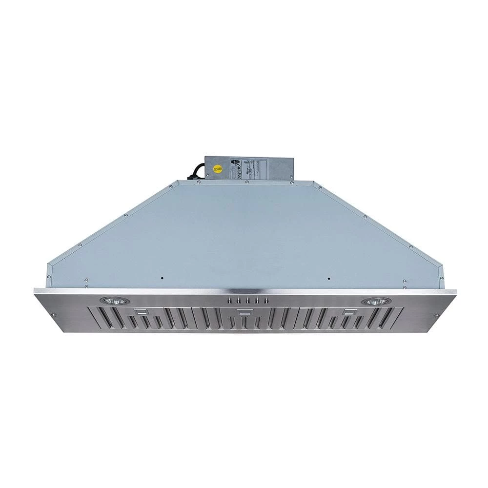 Home Beyond 36 in. 600 CFM Insert/Built-in Range Hood with Baffle Filters LED Lights 3-Speed Control in Stainless Steel