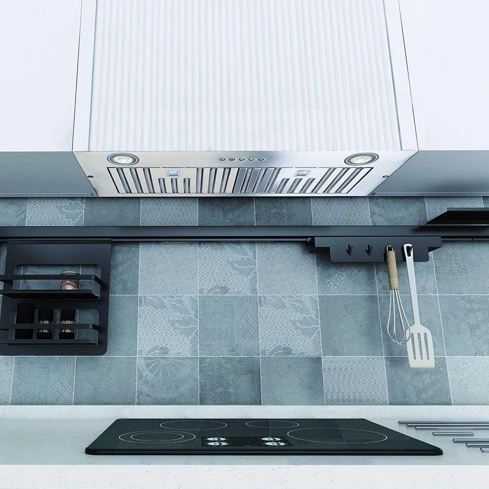 Home Beyond 36 in. 600 CFM Insert/Built-in Range Hood with Baffle Filters LED Lights 3-Speed Control in Stainless Steel - Image 8