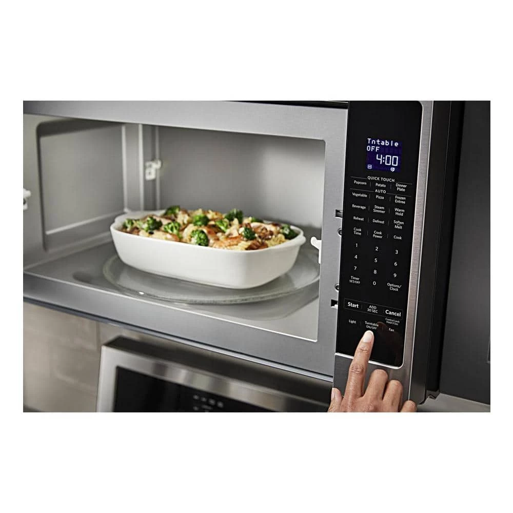 KitchenAid 2.0 cu. ft. Over the Range Microwave in Stainless Steel with Sensor Cooking - Image 9