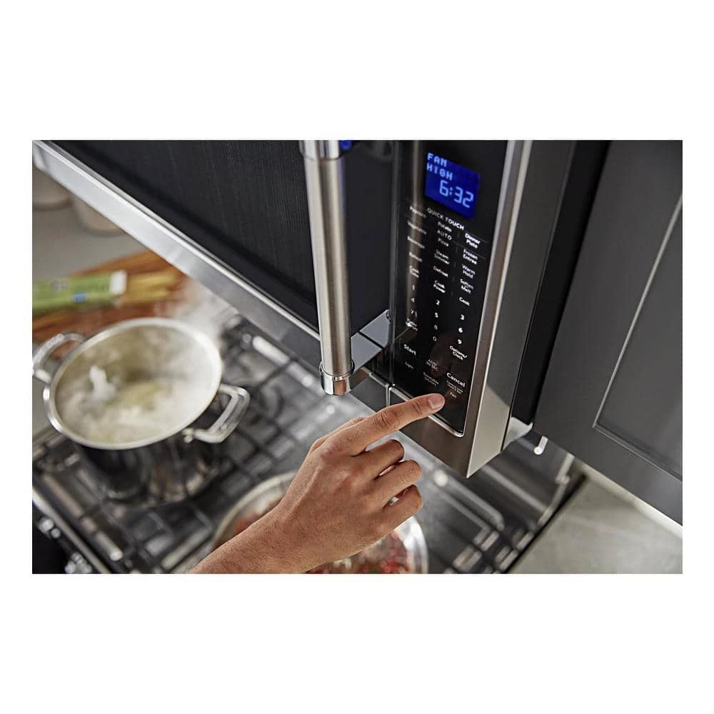 KitchenAid 2.0 cu. ft. Over the Range Microwave in Stainless Steel with Sensor Cooking - Image 7