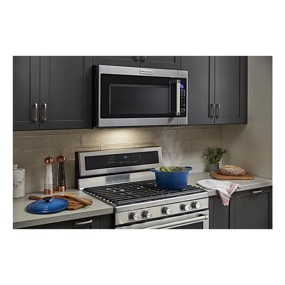 KitchenAid 2.0 cu. ft. Over the Range Microwave in Stainless Steel with Sensor Cooking - Image 11