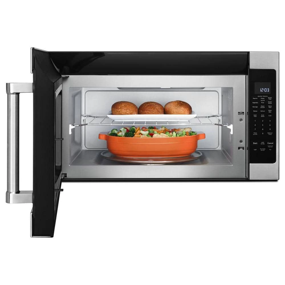 KitchenAid 2.0 cu. ft. Over the Range Microwave in Stainless Steel with Sensor Cooking - Image 2