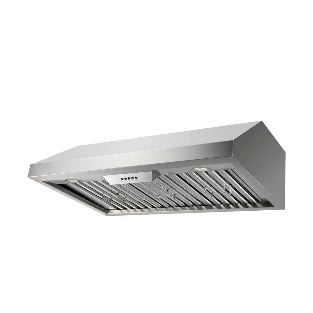 NXR 36 in. 800 CFM Under Cabinet in Stainless Steel Range Hood with Stainless Steel Baffles - Image 2