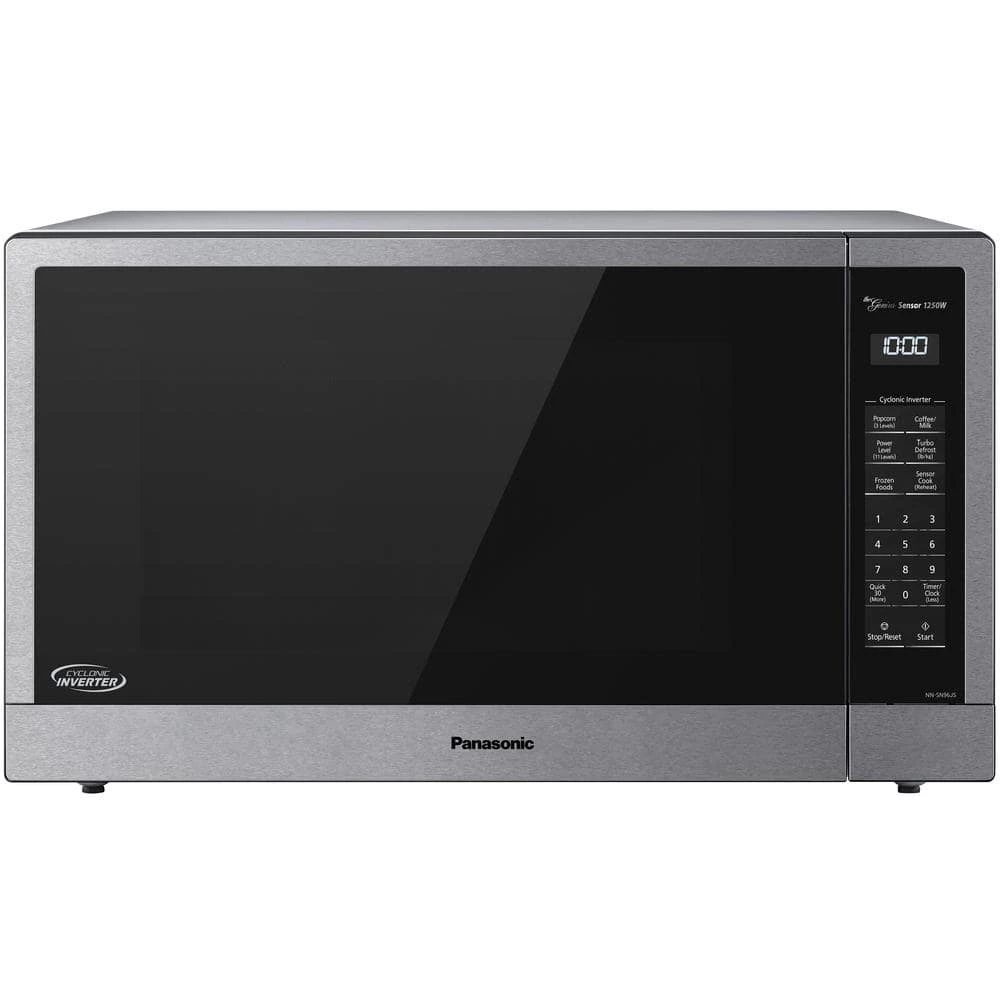 Panasonic 2.2 cu. ft. Countertop Microwave in Stainless Steel Built-in with Cyclonic Wave Inverter Technology and Sensor Cook