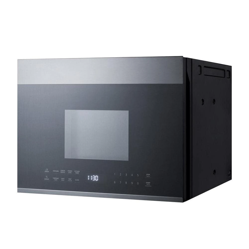 Summit Appliance 24 in. 1.34 cu. ft. Over the Range Microwave in Stainless Steel - Image 3