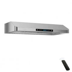IKTCH 42 in. 900 CFM Ducted under the cabinet Range Hood in Stainless Steel with Gesture Control with light