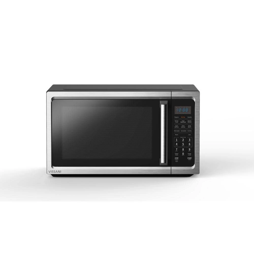 Vissani 1.5 cu. ft. Countertop Convection Microwave in Fingerprint Resistant Stainless Steel with Air Fryer and Sensor cooking - Image 4