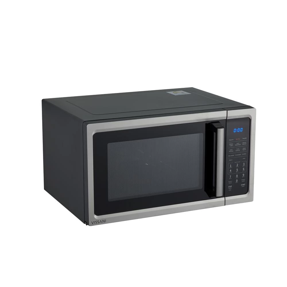 Vissani 1.5 cu. ft. Countertop Convection Microwave in Fingerprint Resistant Stainless Steel with Air Fryer and Sensor cooking - Image 8