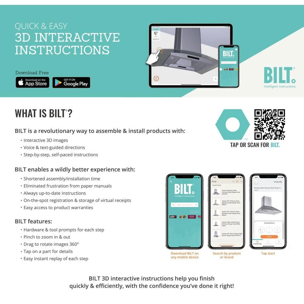 Vissani 36 in. W Under Cabinet Range Hood in Stainless Steel - Image 13