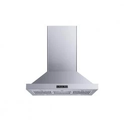 Winflo 30 in. Convertible Island Mount Range Hood in Stainless Steel with Baffle Filters