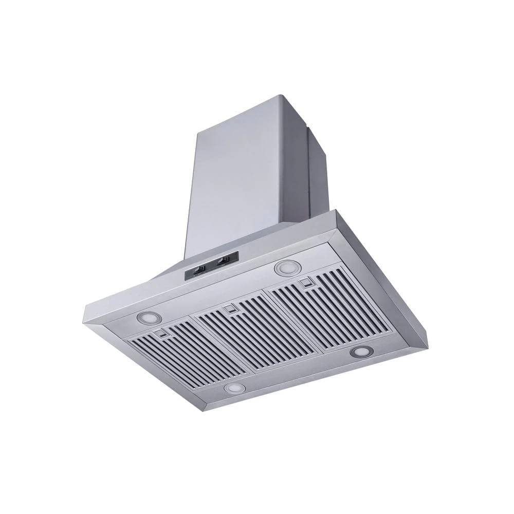 Winflo 30 in. Convertible Island Mount Range Hood in Stainless Steel with Baffle Filters - Image 3