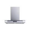 Winflo 30 in. Convertible Island Mount Range Hood in Stainless Steel/Glass with Baffle Filters