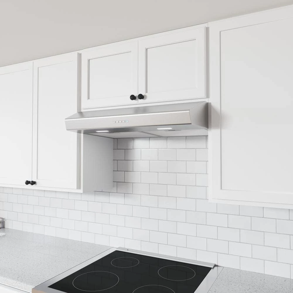 Zephyr Breeze II 30 in. 400 CFM Convertible Under Cabinet Range Hood with LED Lights in Stainless Steel - Image 4