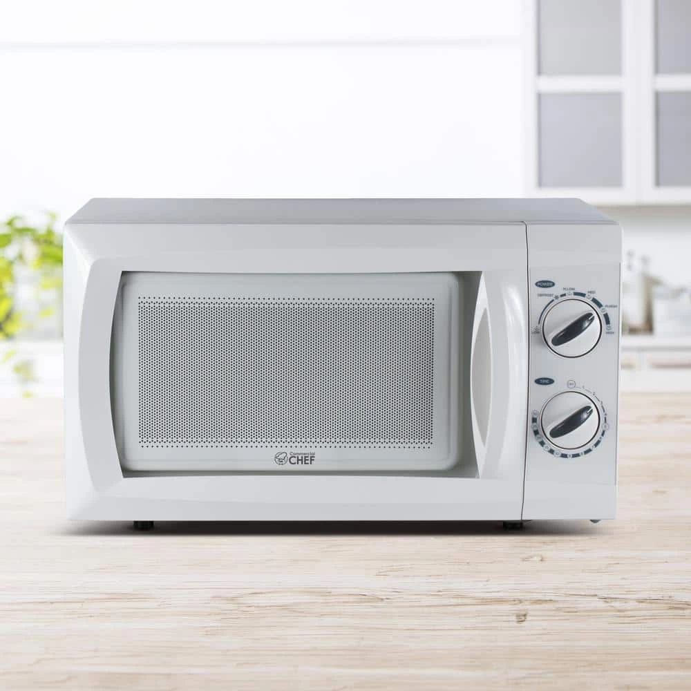 Commercial CHEF 0.6 cu. ft. Countertop Microwave White - Image 7