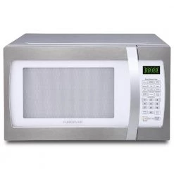 Farberware Professional 1.3 cu. ft. 1100-Watt Countertop Microwave in Platinum with Smart Sensor Cooking